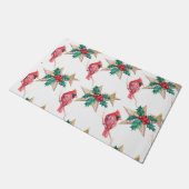 Weihnachts-Kardinal Fußmatte (Schrägansicht)