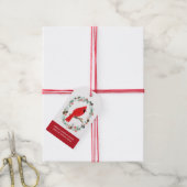 Weihnachts-Kardinal Geschenkanhänger (Mit Garn)