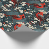 Weihnachts-Kardinal Geschenkpapier (Ecke)