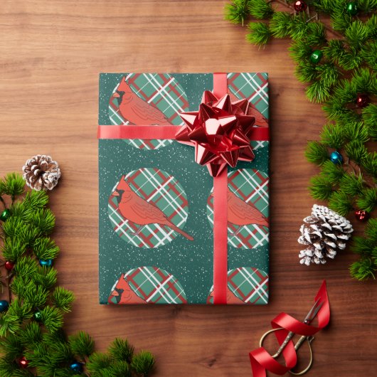Weihnachts-Kardinal Geschenkpapier (Feiertagsgeschenk)