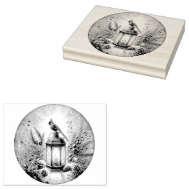 Weihnachts-Kardinal Gummistempel