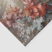 Weihnachts-Kardinal Holly Berry im Winter Decoupag Seidenpapier (Ausschnitt)