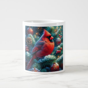 Weihnachts-Kardinal Jumbo-Tasse