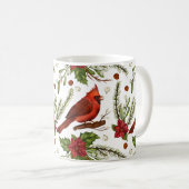 Weihnachts-Kardinal Kaffeetasse (VorderseiteRechts)