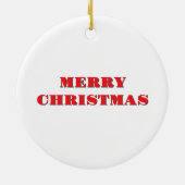 Weihnachts-Kardinal Keramik Ornament (Hinten)