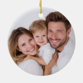 Weihnachts-Kardinal Keramik Ornament (Hinten)