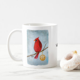 Weihnachts-Kardinal-Kunst Vogel Liebhaber Benutzer Kaffeetasse