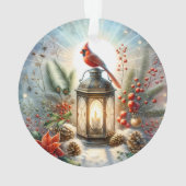 Weihnachts-Kardinal Lantern Ornament (Rückseite)