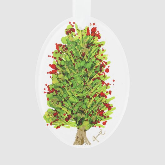 Weihnachts-Kardinal Lovitude Ornament (Vorderseite)