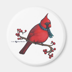 Weihnachts-Kardinal Magnet