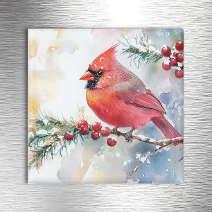 Weihnachts-Kardinal Magnet