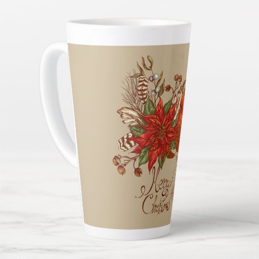 Weihnachts-Kardinal Milchtasse (Linke Ecke)