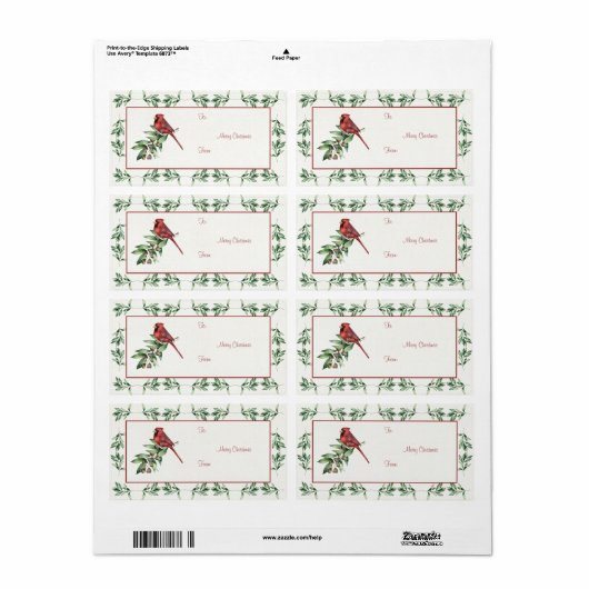 Weihnachts-Kardinal mit Grün (Vorne)
