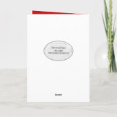 Weihnachts-Kardinal mit Schneeflocken Feiertagskarte (Rückseite)