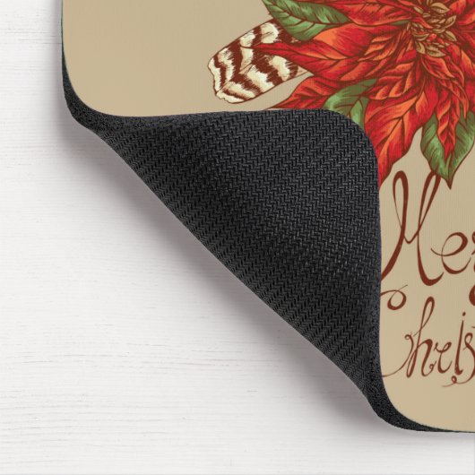 Weihnachts-Kardinal Mousepad (Ecke)