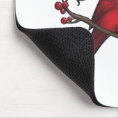 Weihnachts-Kardinal Mousepad (Ecke)