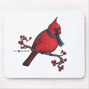 Weihnachts-Kardinal Mousepad