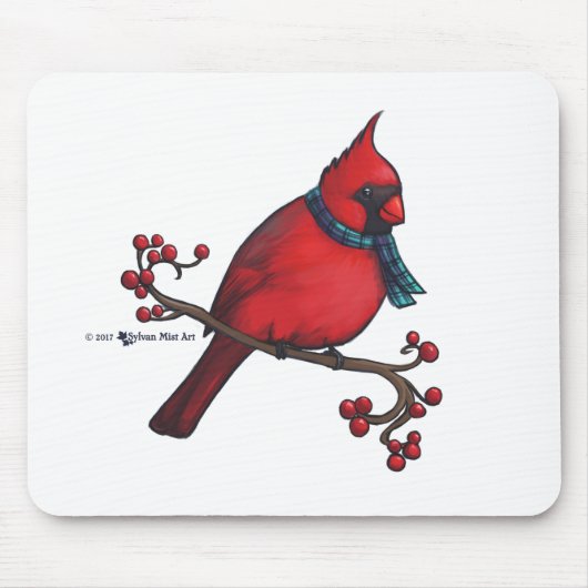 Weihnachts-Kardinal Mousepad (Vorne)