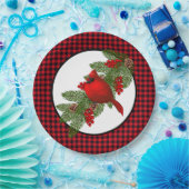 Weihnachts-Kardinal-Papier-Teller Pappteller (Party)