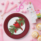 Weihnachts-Kardinal-Papier-Teller Pappteller (Party)