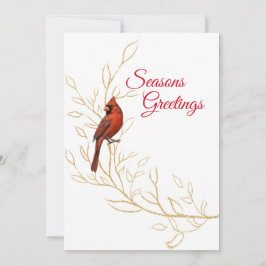 Weihnachts-Kardinal-Pauschalreise Feiertagskarte