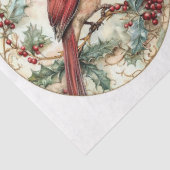 Weihnachts Kardinal Rounds Seidenpapier (Ausschnitt)