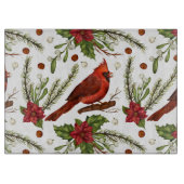 Weihnachts-Kardinal Schneidebrett (Vorderseite)