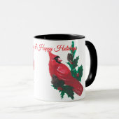 Weihnachts Kardinal & Stechpalme Tasse Becher (VorderseiteRechts)