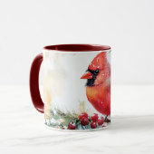 Weihnachts-Kardinal Tasse (Vorderseite Links)