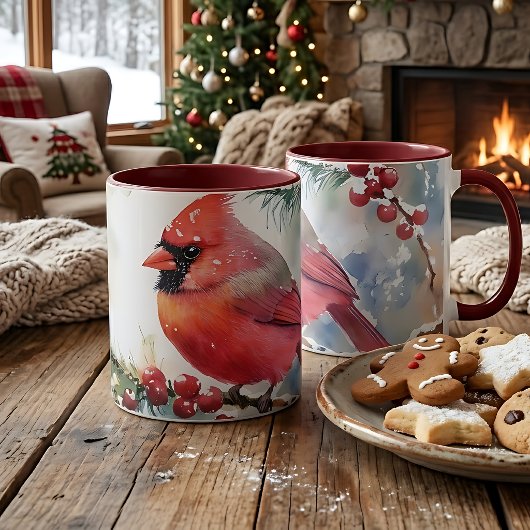 Weihnachts-Kardinal Tasse