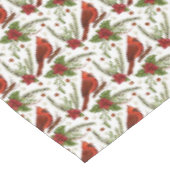 Weihnachts-Kardinal Tischdecke (Schrägansicht)