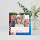 Weihnachts-Kardinal und individuelles Foto Feiertagskarte (Stehend Vorderseite)