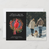 Weihnachts-Kardinal Weihnachten Solstice Feiertag (Vorderseite)