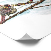 Weihnachts-Kardinäle drucken Poster (Ecke)