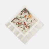 Weihnachts-Kardinäle-Papiertuch Serviette (Ecke)