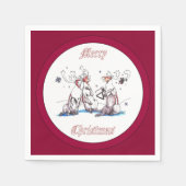 Weihnachts-Karibikurlaub konzipiert Serviette (Vorderseite)