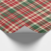 Weihnachts-Kariert 01-GIFT-WRAPPING-PAPIER Geschenkpapier (Ecke)