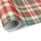 Weihnachts-Kariert 01-GIFT-WRAPPING-PAPIER Geschenkpapier (Rolleneckpunkt)