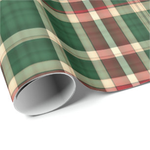 Weihnachts-Kariert 08-GIFT-WRAPPING-PAPIER Geschenkpapier
