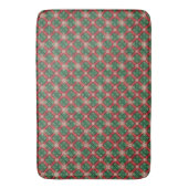 Weihnachts Kariert Bath Mat Badematte (Vorderseite Vertikal)