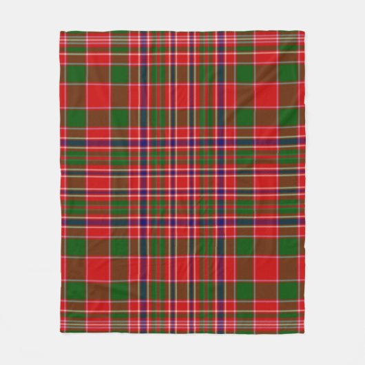 Weihnachts Kariert Fleece Blanket (Vorderseite)