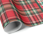 Weihnachts-Kariert Geschenkpapier (Rolleneckpunkt)