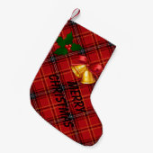 Weihnachts-Kariert Kleiner Weihnachtsstrumpf (Vorderansicht (hängend))