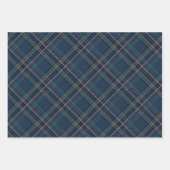 Weihnachts kariert koordinierende Rote Marinebrapp Geschenkpapier Set (Vorderseite)