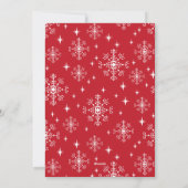 Weihnachts-Kariert-Schnee-Foto Feiertagskarte (Rückseite)