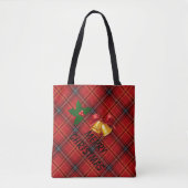 Weihnachts-Kariert Tasche (Vorderseite)