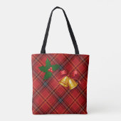 Weihnachts-Kariert Tasche (Rückseite)
