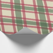 Weihnachts-Kariert-Wrackpapier Geschenkpapier (Ecke)