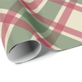 Weihnachts-Kariert-Wrackpapier Geschenkpapier (Rolleneckpunkt)