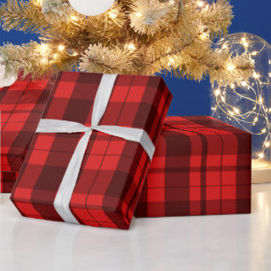Weihnachts-Kariert-Wrackpapier Geschenkpapier